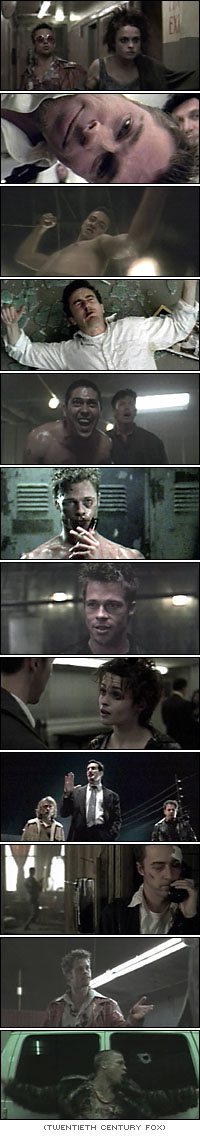 "I seen the fight club about 28 times"  Livin' it up, Limp Bizkit